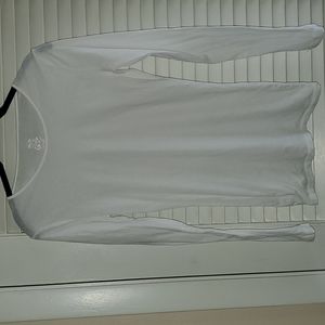 Mossimo Supply Co. | Tops | White Long Sleeve Shirt Tissue Tee Small |  Poshmark